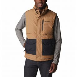 Kamizelka ocieplana męska Columbia Marquam Peak Fusion Vest. Brązowe kamizelki męskie Columbia, m, z puchu, bez kaptura. Za 615.99 zł.