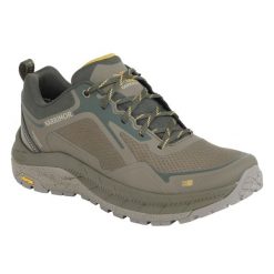 Buty trekkingowe męskie Karrimor Merlin Low. Zielone buty trekkingowe męskie Karrimor, bez wzorów, bez zapięcia. W wyprzedaży za 404.99 zł.
