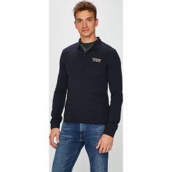 Napapijri - Longsleeve. Czarne koszulki męskie z długim rękawem marki Napapijri, z bawełny, polo, z długim rękawem. W wyprzedaży za 259.90 zł.