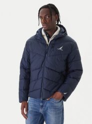 Nautica Kurtka zimowa Provo N1T04062 Granatowy Regular Fit. Niebieskie kurtki męskie Nautica, na zimę, m, bez wzorów, z syntetyku, bez ramiączek, bez kaptura. Za 349.99 zł.
