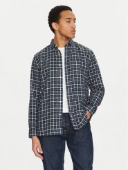 Tommy Hilfiger Koszula Gingham MW0MW37573 Granatowy Regular Fit. Niebieskie koszule męskie Tommy Hilfiger, l, bez wzorów, z bawełny, bez kołnierzyka, bez ramiączek. Za 339.99 zł.