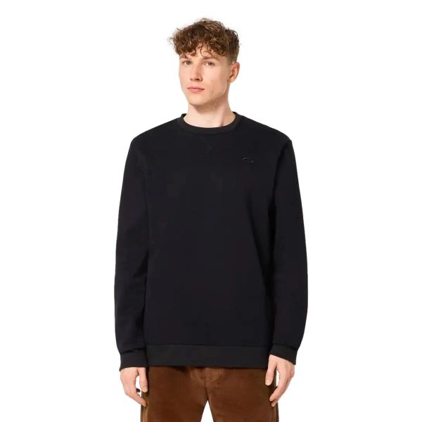 Bluza bez kaptura Męska Oakley Relax Crew Sweatshirt 2.0. Czarne bluzy nierozpinane męskie Oakley, l, bez wzorów, casualowe, bez ramiączek, bez kaptura. Za 187.99 zł.