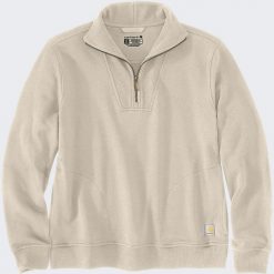 Bluza Carhartt Tencel Fiber HalfZip Oat Milk. Bluzy nierozpinane męskie Visent, m, bez wzorów, bez ramiączek, bez kaptura. Za 265.11 zł.