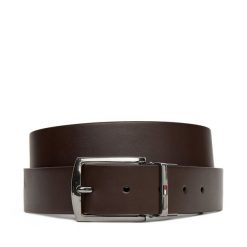 Pasek Męski Tommy Hilfiger. Brązowe paski męskie Tommy Hilfiger, bez wzorów. Za 179.99 zł.
