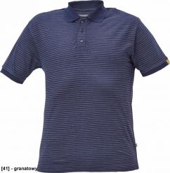 CERVA NOYO ESD POLO - koszulka polo - granatowy L. Niebieskie koszulki polo męskie CERVA, l, bez wzorów, bez kołnierzyka, bez ramiączek. Za 70.82 zł.