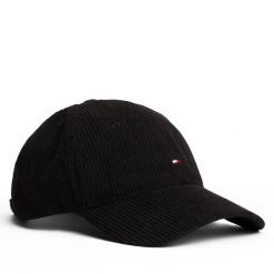 Czapka z daszkiem Tommy Hilfiger. Czarne czapki męskie Tommy Hilfiger, bez wzorów. Za 149.99 zł.
