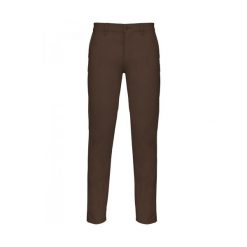 Spodnie chino Kariban. Brązowe eleganckie spodnie męskie KARIBAN, bez wzorów. Za 215.00 zł.