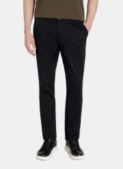 PAKO LORENTE - Granatowe spodnie męskie. Spodnie na co dzień męskie Pako Lorente, bez wzorów, z bawełny, casualowe. Za 149.99 zł.