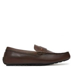 Mokasyny GINO ROSSI. Brązowe mokasyny męskie Gino Rossi, bez zapięcia. Za 299.99 zł.