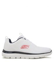 Skechers Sneakersy Summits Torre 232395/WNV Biały. Białe buty sportowe na co dzień męskie Skechers, m, bez wzorów, z materiału, bez ramiączek, bez kaptura. Za 299.99 zł.