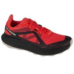 Buty do biegania męskie Salomon Ultra Flow. Czerwone buty do biegania męskie Salomon, bez wzorów, z materiału, bez zapięcia, do biegania. Za 584.00 zł.