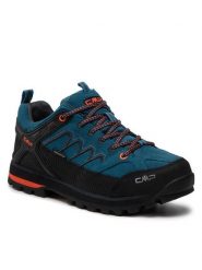 CMP Trekkingi Moon Low Trekking Shoe Wp 31Q4787 Niebieski. Niebieskie buty trekkingowe męskie CMP, bez wzorów, ze skóry, sportowe, bez obcasa, bez zapięcia. Za 359.99 zł.