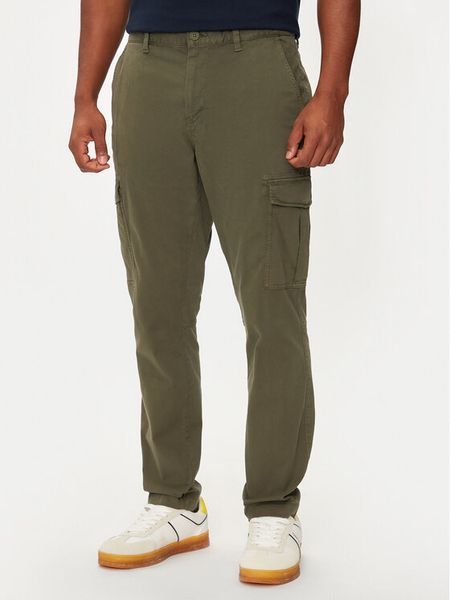 Tommy Jeans Spodnie materiałowe Austin DM0DM20750 Zielony Slim Fit. Zielone spodnie na co dzień męskie Tommy Jeans, bez wzorów, z bawełny. Za 279.99 zł.