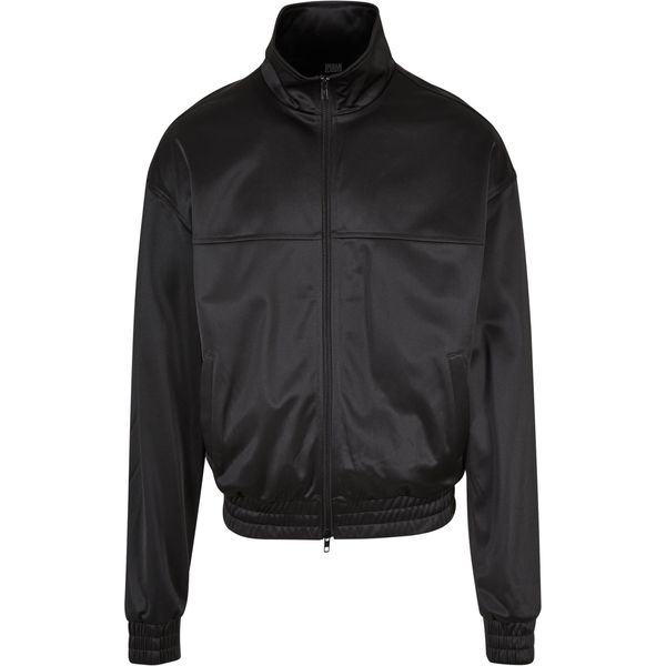 Kurtka dresowa Urban Classics. Czarne kurtki męskie Urban Classics, m, bez wzorów, z dresówki, bez ramiączek, bez kaptura. Za 244.50 zł.