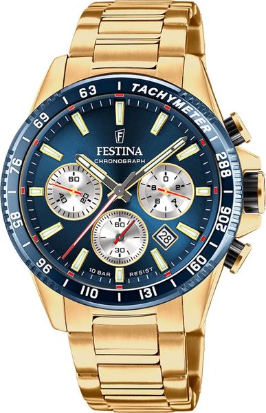 Zegarek Festina Zegarek męski Festina F20634-2 złoty. Żółte zegarki męskie Festina, złote. Za 805.00 zł.