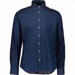 Dżinsowa koszula - Tailored fit - w kolorze granatowym. Niebieskie koszule męskie Seidensticker, z bawełny, z klasycznym kołnierzykiem. W wyprzedaży za 104.95 zł.