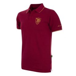 Koszulka polo AS Roma Heritage Rosso. Czerwone koszulki polo męskie COPA FOOTBALL, l, bez wzorów, z materiału, retro, bez kołnierzyka, bez ramiączek. Za 340.31 zł.