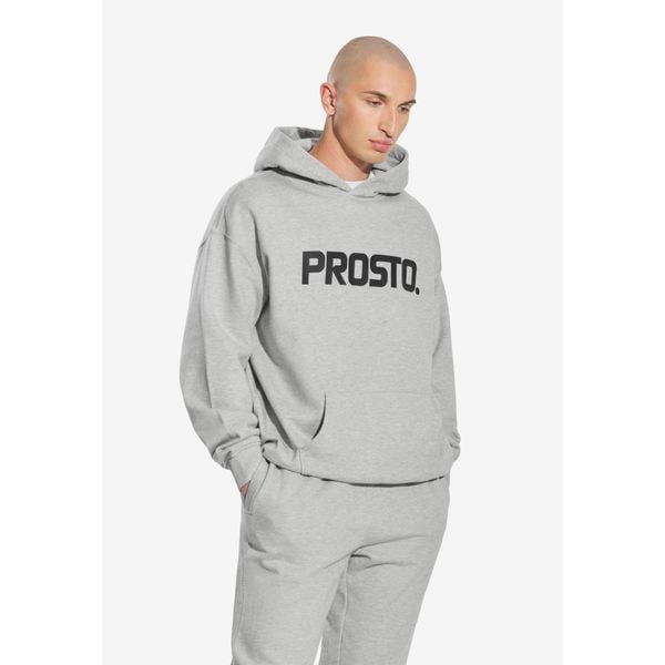 Bluza sportowa męska Prosto Big Log z kapturem. Szare bluzy nierozpinane męskie Prosto., m, bez wzorów, sportowe, bez ramiączek, z kapturem. Za 264.99 zł.