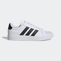Sneakersy męskie ADIDAS Street Talk. Białe buty sportowe na co dzień męskie ADIDAS, m, bez wzorów, z gumy, klasyczne, bez ramiączek, bez kaptura. Za 289.99 zł.
