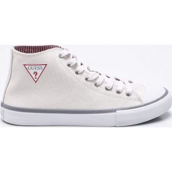 Guess Jeans - Buty. Szare buty sportowe na co dzień męskie Guess Jeans, z jeansu, sportowe. W wyprzedaży za 329.90 zł.