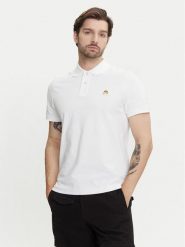 Moose Knuckles Polo Everett M34MT712G Biały Regular Fit. Białe koszulki polo męskie Moose Knuckles, l, bez wzorów, z bawełny, bez kołnierzyka, bez ramiączek. Za 399.99 zł.