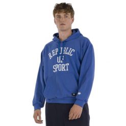 Bluza z kapturem Errea Graphic 035. Niebieskie bluzy z kapturem męskie ERREA, m, bez wzorów, z kapturem. W wyprzedaży za 162.50 zł.