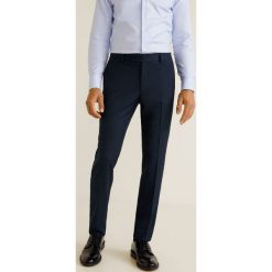 Mango Man - Spodnie Brasilia. Szare eleganckie spodnie męskie Mango Man, z haftami, z bawełny, eleganckie. Za 199.90 zł.