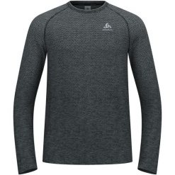 Koszulka z długim rękawem do biegania męska Odlo ESSENTIAL SEAMLESS. Szare koszulki męskie z długim rękawem Odlo, m, bez wzorów, sportowe, bez kołnierzyka, bez ramiączek. W wyprzedaży za 237.45 zł.