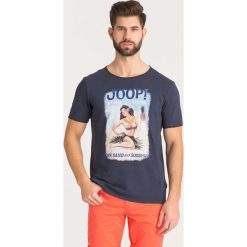 T-SHIRT ARTHUR Joop! Jeans. Niebieskie t-shirty męskie JOOP! Jeans, l, bez wzorów, z bawełny, bez kołnierzyka, bez ramiączek. Za 137.40 zł.
