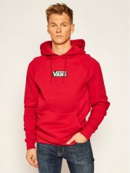 Vans Bluza Versa Standard VN0A49SN Czerwony Regular Fit. Czerwone bluzy nierozpinane męskie Vans, l, bez wzorów, z bawełny, bez ramiączek, bez kaptura. Za 199.99 zł.
