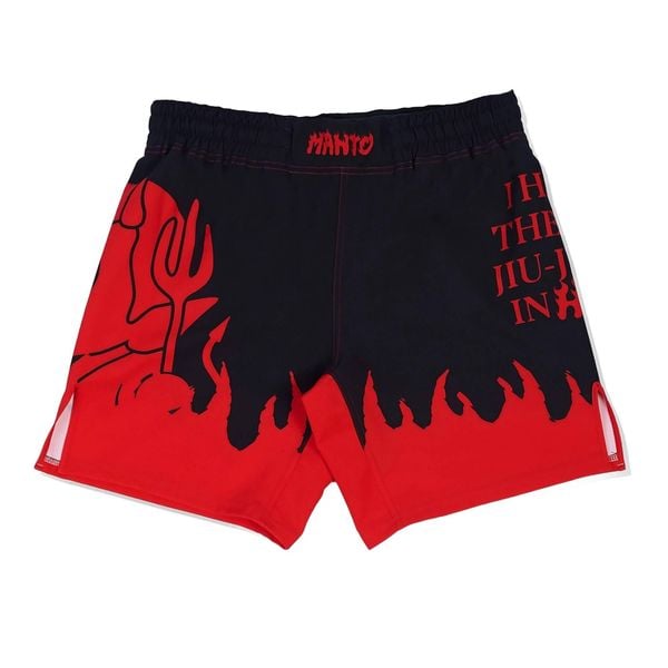 Spodenki treningowe męskie MANTO Hell. Czarne szorty sportowe męskie Manto, bez wzorów, sportowe. Za 189.00 zł.
