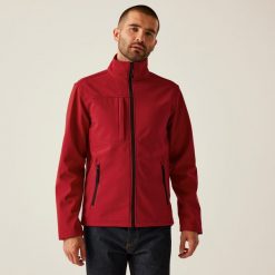Softshell roboczy męski Octagon. Czerwone kurtki softshell męskie Regatta, m, bez wzorów, z softshellu, bez kaptura, trekkingowe. W wyprzedaży za 219.99 zł.