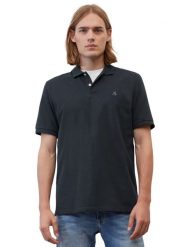 Marc O'Polo Polo B21223053092 Niebieski Regular Fit. Niebieskie koszulki polo męskie Marc O'Polo, l, bez wzorów, z bawełny, bez kołnierzyka, bez ramiączek. Za 199.99 zł.