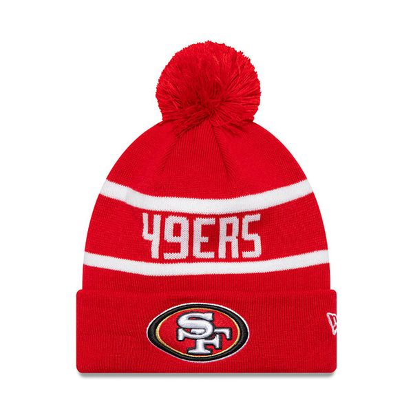 Czapka New Era. Czerwone czapki męskie New Era, na zimę, bez wzorów. Za 149.99 zł.