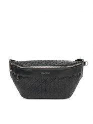 Calvin Klein Saszetka nerka Emblem Emboss Waistbag LV04D3205G Czarny. Czarne saszetki męskie Calvin Klein, bez wzorów, ze skóry. Za 289.99 zł.