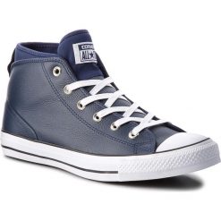 Trampki CONVERSE - Ctas Syde Street Mid 157539C Midnight Navy/Midnight Navy. Niebieskie trampki męskie Converse, z gumy, street. W wyprzedaży za 269.00 zł.