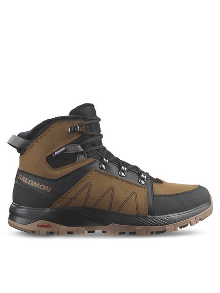 Salomon Trekkingi Outchill Thinsulate™ Waterproof L47381900 Brązowy. Brązowe buty trekkingowe męskie Salomon, bez wzorów, ze skóry, bez zapięcia, trekkingowe, thinsulate. Za 799.99 zł.