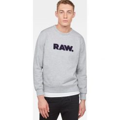 G-Star Raw - Bluza Hodin. Szare bluzy nierozpinane męskie marki G-Star Raw, m, z aplikacjami, z bawełny, retro, bez kaptura. W wyprzedaży za 179.90 zł.