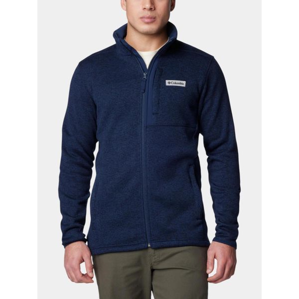 Bluza Polarowa Męska Columbia Sweater Weather. Niebieskie bluzy bez kaptura męskie Columbia, m, bez wzorów, z polaru, bez kaptura. Za 408.45 zł.