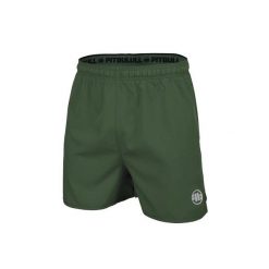 Spodenki sportowe treningowe męskie Pitbull West Coast Performance Small Logo. Zielone szorty sportowe męskie PITBULL, bez wzorów, sportowe. Za 149.00 zł.