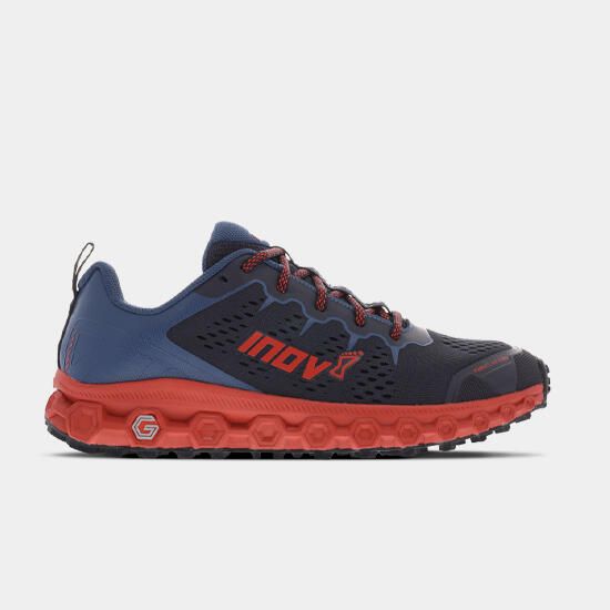 Buty do biegania męskie, Inov-8 Parkclaw G 280. Niebieskie buty do biegania męskie Inov-8, bez wzorów, z gumy, bez zapięcia, do biegania. Za 549.99 zł.