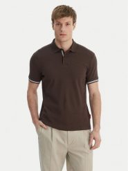 JOOP! Jeans Polo 15 JJJ-17Amare 30046012 Brązowy Modern Fit. Brązowe koszulki polo męskie JOOP! Jeans, m, bez wzorów, z bawełny, bez kołnierzyka, bez ramiączek. Za 339.99 zł.