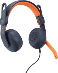 Słuchawki Logitech Logitech Zone Learn Zestaw słuchawkowy Przewodowa Opaska na głowę Edukacja USB Type-C Niebieski, Pomarańczowy. Brązowe słuchawki nauszne LOGITECH. Za 190.13 zł.