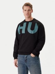 HUGO Bluza Nalfcrew 50552496 Czarny Loose Fit. Czarne bluzy rozpinane męskie Hugo, l, bez wzorów, z bawełny, bez ramiączek, bez kaptura. Za 499.99 zł.