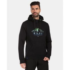 Męska bawełniana bluza z kapturem Kilpi NORTHEN-M. Czarne bluzy z kapturem męskie Kilpi, m, bez wzorów, z bawełny, z kapturem. Za 318.77 zł.