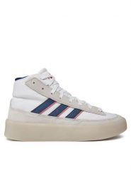 Adidas Sneakersy Znsored High IF6556 Biały. Białe buty sportowe na co dzień męskie ADIDAS, m, bez wzorów, z materiału, bez ramiączek, bez kaptura. Za 279.99 zł.