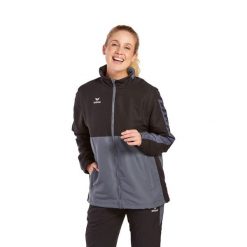 Kurtka Erima Six Wings. Czarne kurtki męskie Erima, m, bez wzorów, z polaru, bez ramiączek, z kapturem. W wyprzedaży za 310.50 zł.