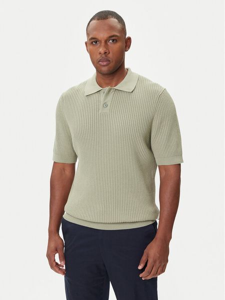BOSS Polo Akoppo 50543670 Zielony Regular Fit. Zielone koszulki polo męskie Boss, m, bez wzorów, z bawełny, bez kołnierzyka, bez ramiączek. Za 309.99 zł.