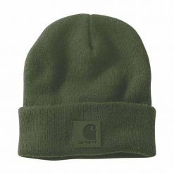 Czapka zimowa Carhartt Black Label Watch Hat. Zielone czapki męskie Carhartt, na zimę, bez wzorów, sportowe. Za 91.00 zł.