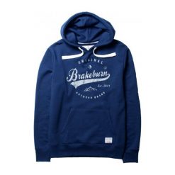 Brakeburn Bluza Męska M Niebieska. Niebieskie bluzy nierozpinane męskie Brakeburn, z nadrukiem. W wyprzedaży za 179.00 zł.